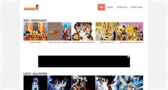 Desktop Screenshot of dragonballwallpapers.com